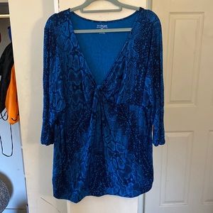 Lane Bryant Blue Tunic 26/28